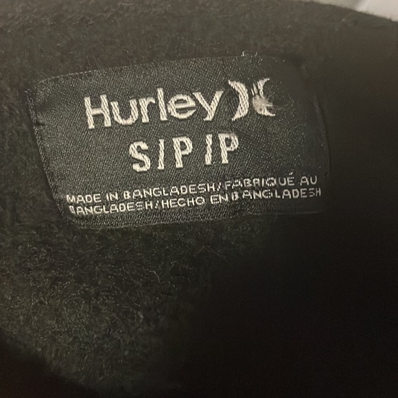 HURLEY Sweater Vintage Rare Design (Black, Baby Blue & White Print) $68 - Picture 12 of 16